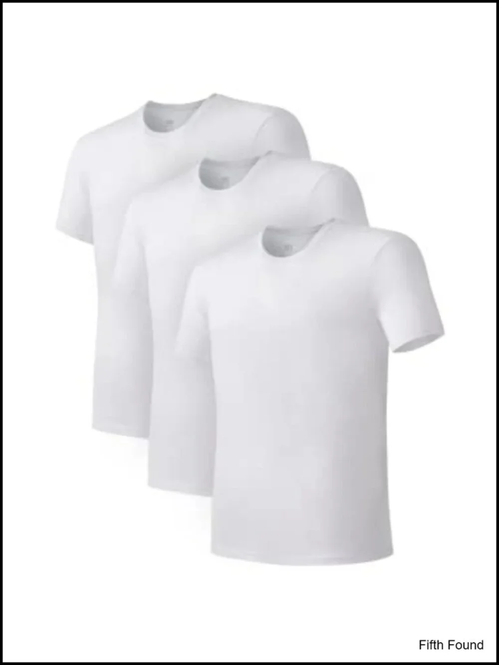 Moisture Wicking Cotton Men's Undershirt 3 Pack Crew Neck or V-Neck